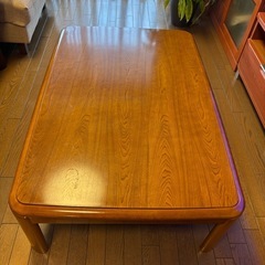 コタツ電気付きローテーブルの画像