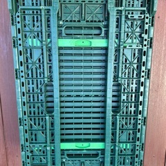 ⭐️早い者勝ち！タイムセール中❗️10個セット⭐️折りたたみ　プラスチック　コンテナ緑色の画像