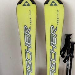 子供用スキー★138センチ★FISCHER RC★スキーセット★サロモンの画像