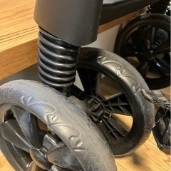 極美品！　カトージ　2人でゴー　DX ブラック レインカバー付きの画像