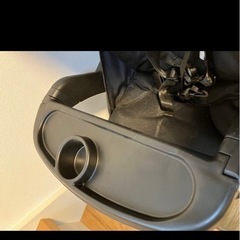 極美品！　カトージ　2人でゴー　DX ブラック レインカバー付きの画像