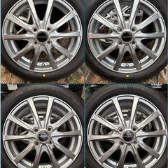 ㊳165/55R15新品タイヤ4本と新古品ホイールと新品ナット付きの画像