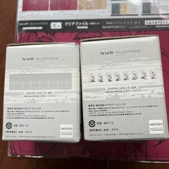 NieR:Automata グラス2個　クリアファイル3枚　未使用の画像