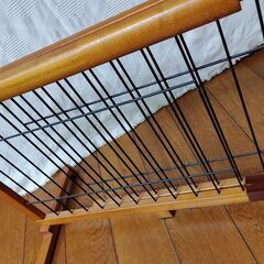 止め器具破損あり。　ワンモード 伸縮ペットゲート  高さ 50cm 幅約67～116cm 置くだけ 倒れない 木製 フェンス 柵 JPG-65 (ホワイト/ホワイト)の画像