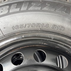 vrx 3  165 70 14 4本　日産マーチ純正？
の画像