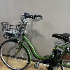 美品✨ ブリヂストン電動自転車、バッテリー8.7Ah ※前後タイヤ・チューブ新品交換済みの画像