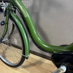 美品✨ ブリヂストン電動自転車、バッテリー8.7Ah ※前後タイヤ・チューブ新品交換済みの画像