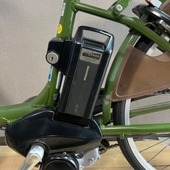 美品✨ ブリヂストン電動自転車、バッテリー8.7Ah ※前後タイヤ・チューブ新品交換済みの画像