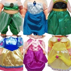 54、お人形　お洋服　6着の画像