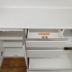 ★リユースのサカイ水戸店★ ニトリ　アルミナ レンジボード ホワイト H201×D45×W141 クリーニング済み MT6697の画像