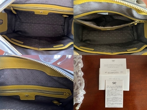 2】上品なアニヤハインドマーチ ショップ ショルダーバッグ グレージュ