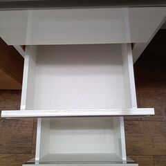 ★リユースのサカイ水戸店★  レンジ台 ホワイト H101×D43×W96 クリーニング済み MT6698の画像