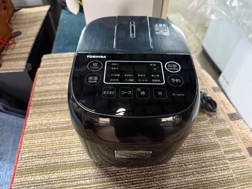 TOSHIBA マイコンジャー炊飯器 (3合炊き) ブラック RC-5MFM-B