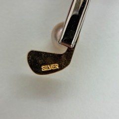 silver ピン パール　の画像