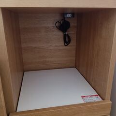 ★リユースのサカイ水戸店★  レンジ台 ナチュラル H85×D42×W89 クリーニング済み MT6699の画像