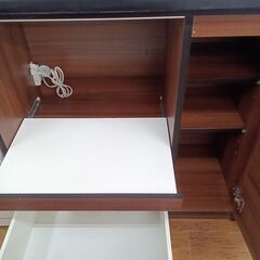 ★リユースのサカイ水戸店★  レンジボード ナチュラル H184×D45×W89 クリーニング済み MT6700の画像