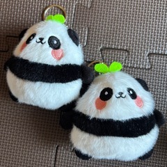  新品 パンダ ぬいぐるみ マスコット キーホルダー バッグチャーム かわいいの画像