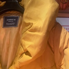 山吹色ロングコートの画像