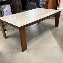 H2512-371 滝口木材　リバーシブル天板　折れ脚こたつ　2021年製　通電確認済み　キズ汚れ有りの画像