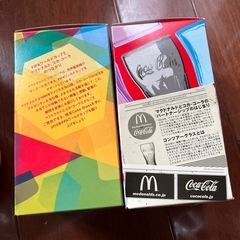 マクドナルド　グラス未使用2個と開封済み3個の画像