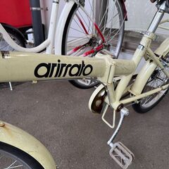 ★店頭にて試乗可★ J3334　【リユースのサカイ柏店】　折りたたみ自転車　荷台付き　　ホワイト　20インチ　　簡易クリーニング済　 中古自転車 　流山市 中古自転車 松戸市 中古自転車 我孫子市 中古自転車 船橋市 中古自転車 守谷市 中古自転車 取手市 中古自転車　の画像