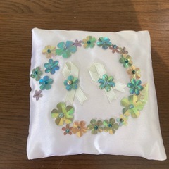 リングピロー　ハンドメイドの画像