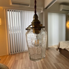 安土草多　吹きガラス　照明の画像