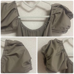 GYDA バッククロス オフショルニットワンピースの画像