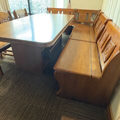美品　ダイニングテーブル８点セットの画像