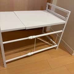 レンジラック　伸縮　キッチンラックの画像
