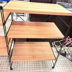 山善/YAMAZEN ウッドシェルフ MWS-80643 3連 キッチンの画像