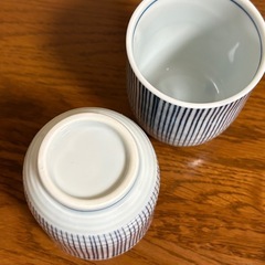 【未使用】ストライプ模様 湯飲み 19個セットの画像