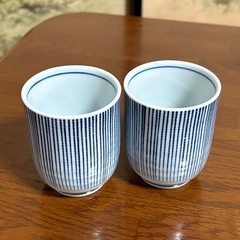 【未使用】ストライプ模様 湯飲み 19個セットの画像
