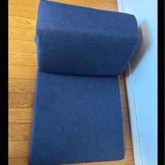 座椅子　ローソファ　ネイビー　こたつソファの画像