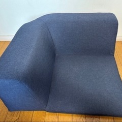 座椅子　ローソファ　ネイビー　こたつソファの画像