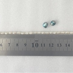 淡水パール　5㎜　18.5cm位　手芸　ハンドメイド素材の画像