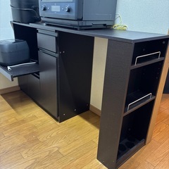 無料　伸縮キッチンカウンター 2点セット 幅104~178 2口コンセント スライド棚 引出し 扉収納 キッチン収納 キャビネット 食器棚 レンジ台 レンジボード ごみ箱上ラックの画像