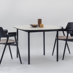美品　moda en casa MEWS table ミューズテーブル　セラミックグレーの画像