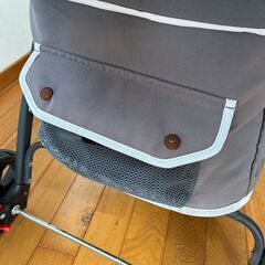 ペットカート 多頭 取り外し可能 折りたたみ 2段式 分離式 犬猫兼用 収納の画像