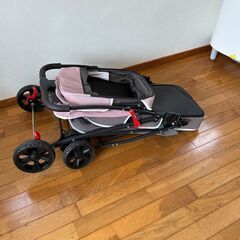 ペットカート 多頭 取り外し可能 折りたたみ 2段式 分離式 犬猫兼用 収納の画像