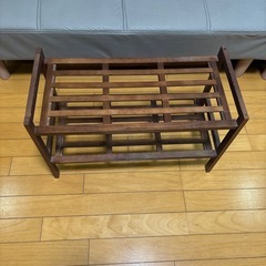 木製収納ラック　棚の画像