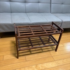 木製収納ラック　棚の画像