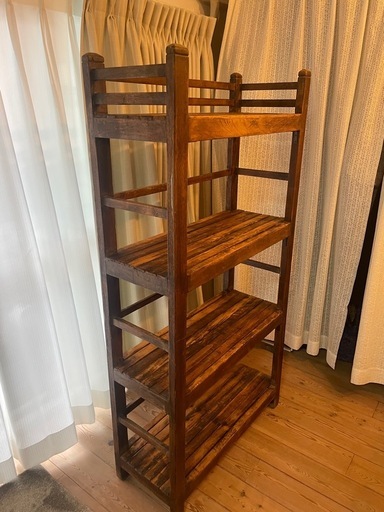 old maison vintage 木製シェルフ