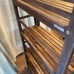 old maison vintage 木製シェルフの画像