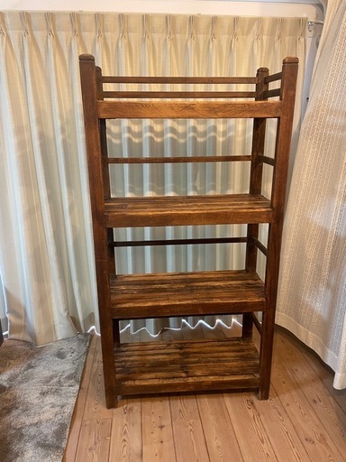 old maison vintage 木製シェルフ