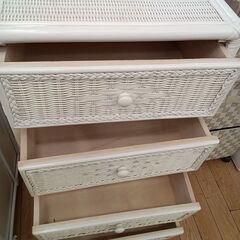 ★リユースのサカイつくば店★TK7686  収納ラック ホワイト H86×D36×W51 クリーニング済みの画像