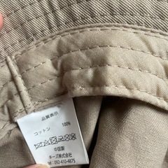 ベージュ　ハット　帽子の画像