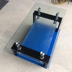 【美品】大きめサイズのガラステーブルの画像