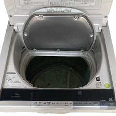 【ジ1214-05】大容量で乾燥もできる❗️ファミリーの方におすすめ❗️日立 電気洗濯乾燥機 BW-D110XWVE3形 2016年製 11/6kgの画像