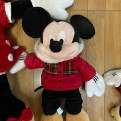 引き取り限定・ミッキーマウス、ミニーマウス、ぬいぐるみ 3点セットの画像